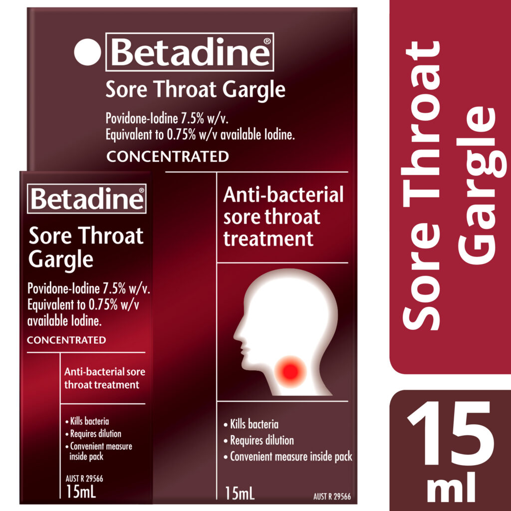 Betadine Sore Throat Gargle Concentrated 15mL