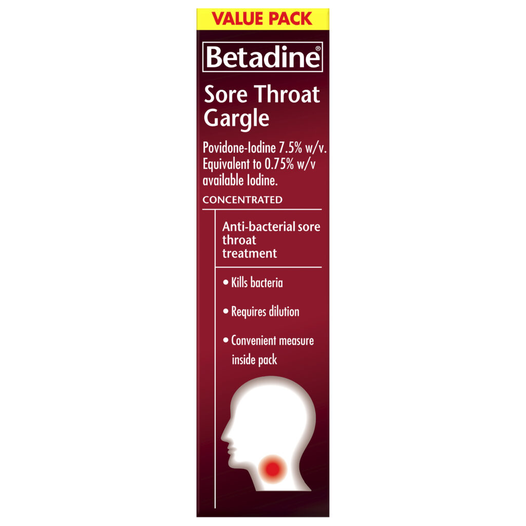 Betadine Sore Throat Gargle Concentrated 40mL