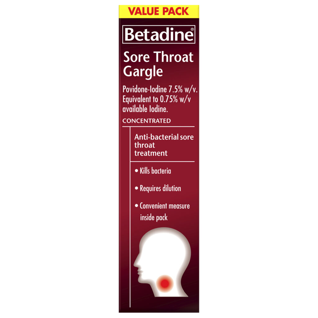 Betadine Sore Throat Gargle Concentrated 40mL