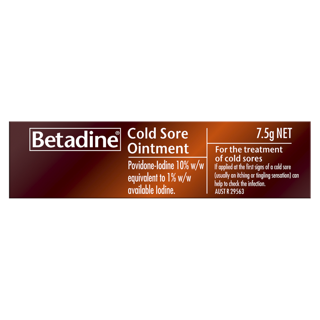 Betadine Cold Sore Ointment 7.5g