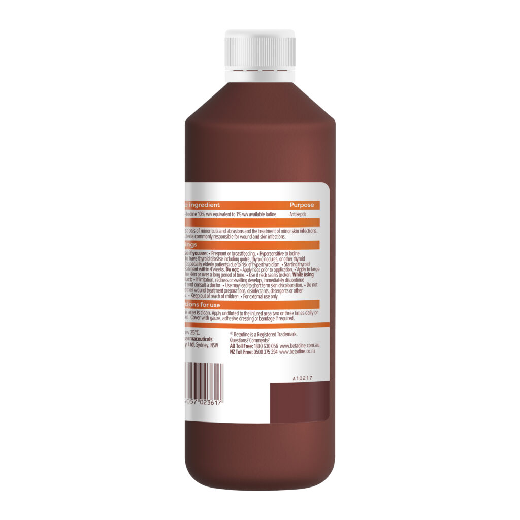 Betadine Antiseptic Topical Solution 500mL