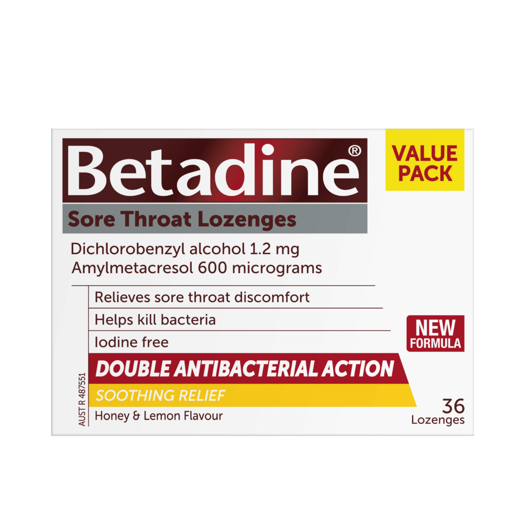 105468_A7809_BETADINE SORE THROAT H&L LOZ 36_AU NZ_CTN_Front_2D_V0