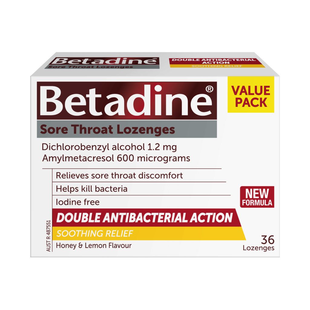 105468_A7809_BETADINE SORE THROAT H&L LOZ 36_AU NZ_CTN_Front_3D_V0