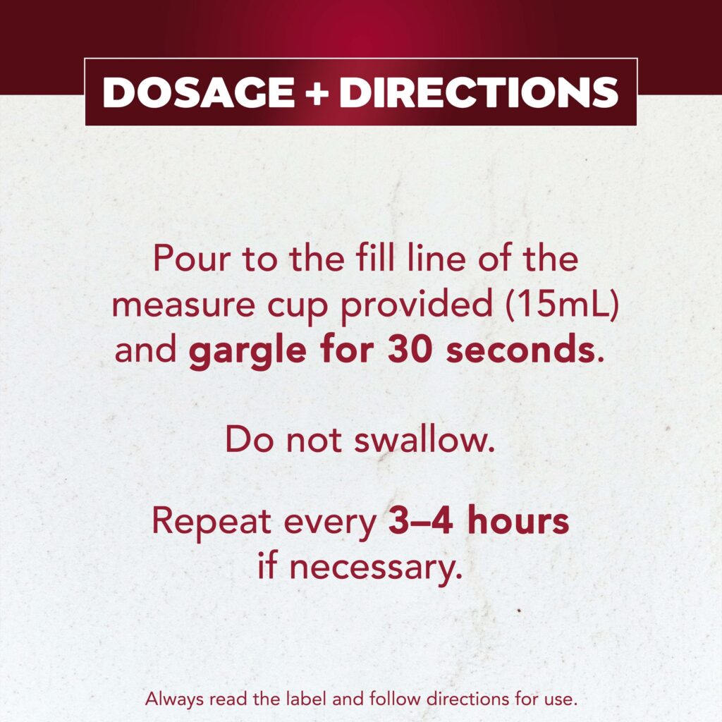 Betadine Ready To Use Sore Throat Gargle 120mL