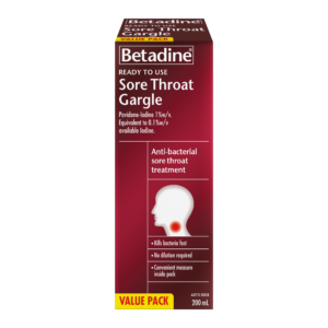 Betadine Ready To Use Sore Throat Gargle 200mL
