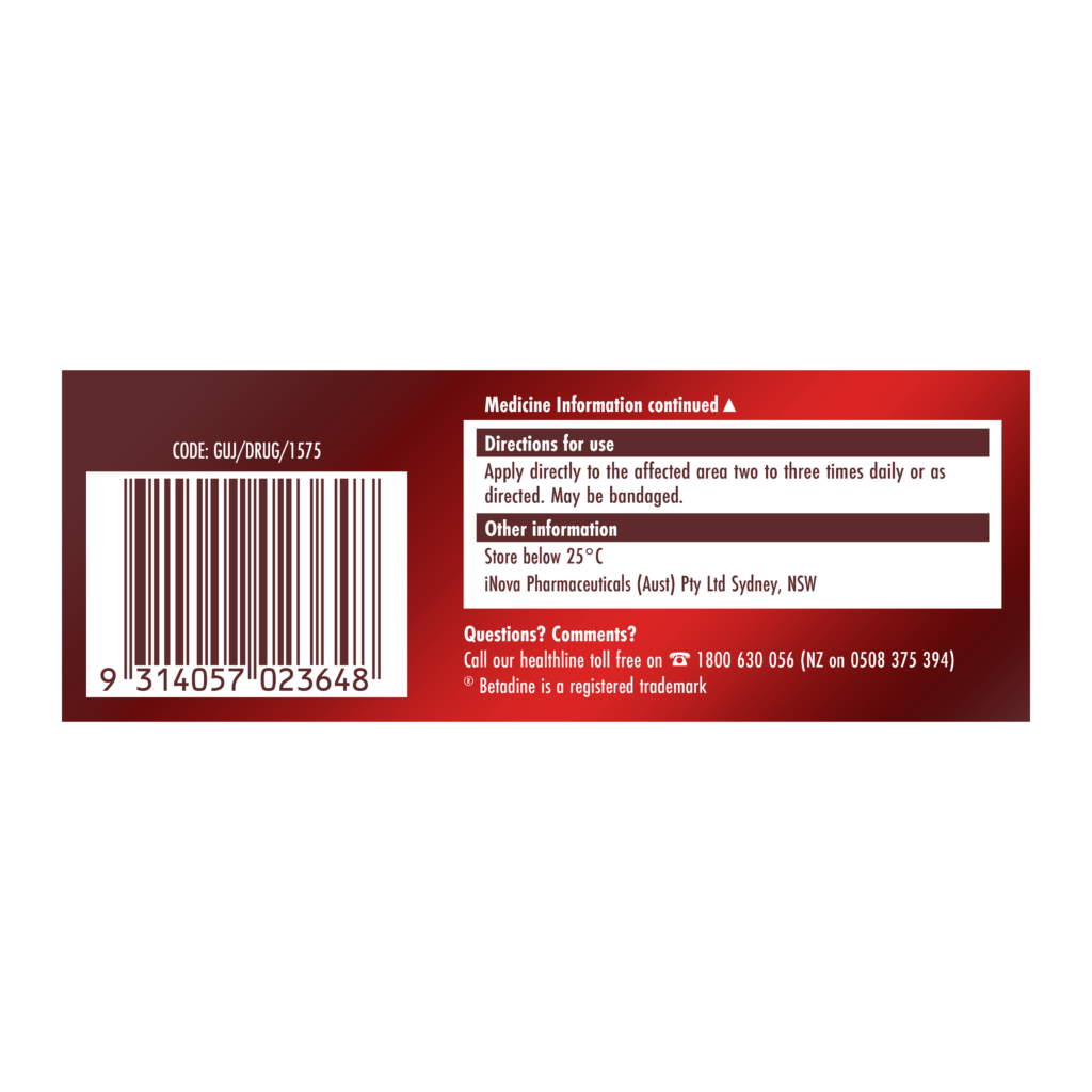 Betadine First Aid Cream 45g