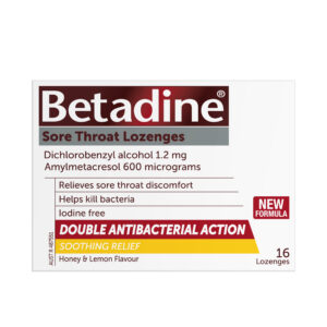 Betadine Sore Throat Honey and Lemon Lozenges 16